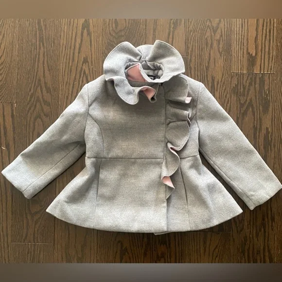 S. Rothschild  Ruffle Trim Coat - Picture 3 of 7